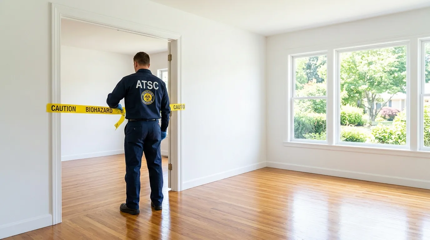 Certified biohazard cleanup crew performing Decomposition Cleanup in Brazil